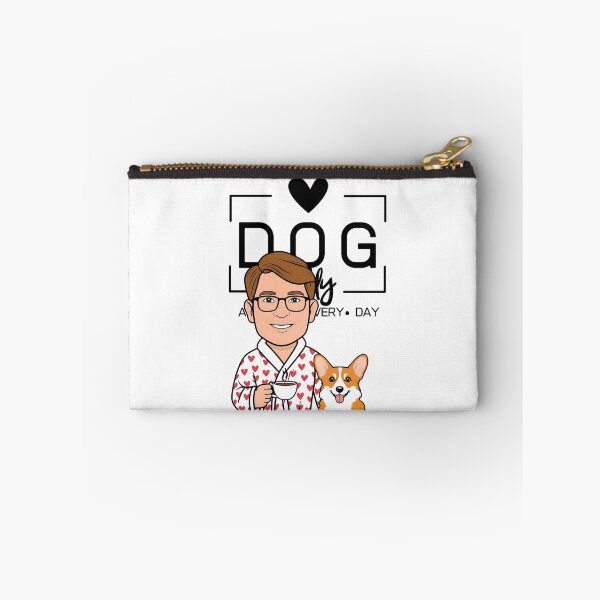 Item preview,  Dog Dad All Day Every Day – Cozy Morning with a Welsh Corgi Pembroke designed and sold by GoodyPaws.