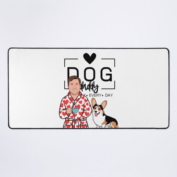 Item preview, Dog Dad All Day Every Day – Cozy Morning with a Welsh Corgi Pembroke designed and sold by GoodyPaws.