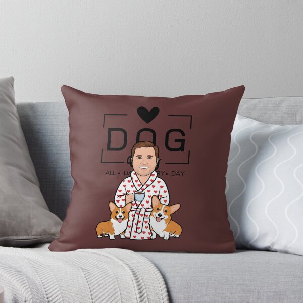 Item preview, Copy of Dog Dad All Day Every Day – Cozy Morning with a Welsh Corgi Pembroke designed and sold by GoodyPaws.