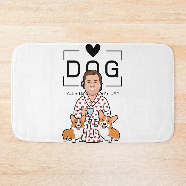 Item preview, Copy of Dog Dad All Day Every Day – Cozy Morning with a Welsh Corgi Pembroke designed and sold by GoodyPaws.