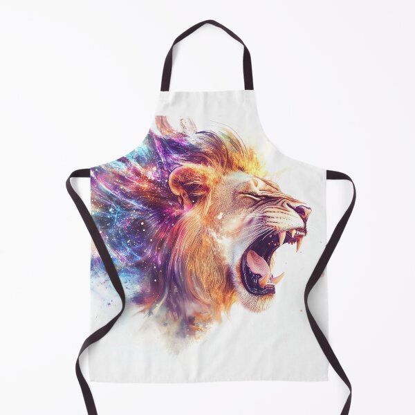 Item preview, Cosmic Roaring Lion – Neon Energy Art designed and sold by PixelReverb.