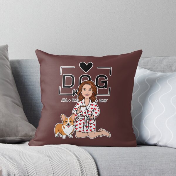 Item preview, Dog Mom All Day Every Day – Cozy Morning with a Welsh Corgi Pembroke designed and sold by GoodyPaws.
