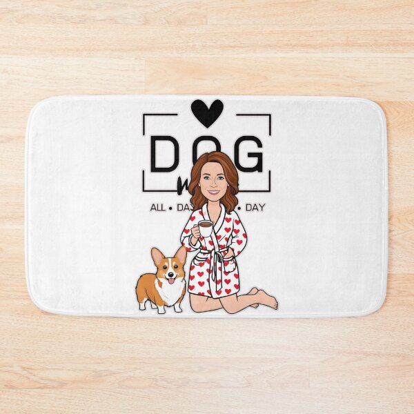 Item preview, Dog Mom All Day Every Day – Cozy Morning with a Welsh Corgi Pembroke designed and sold by GoodyPaws.