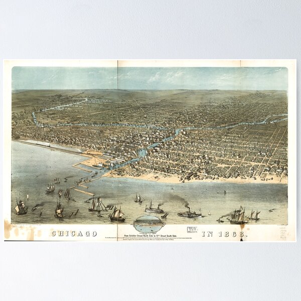 Item preview, Chicago in 1868  designed and sold by AgitPropDesigns.