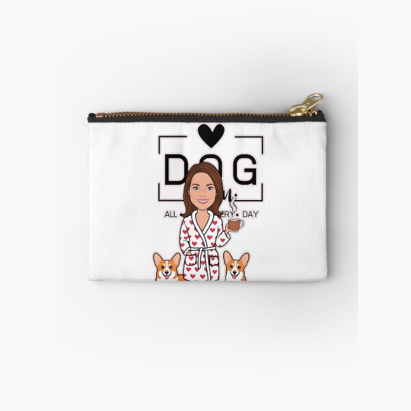 Item preview, Dog Mom All Day Every Day – Cozy Morning with a Welsh Corgi Pembroke designed and sold by GoodyPaws.