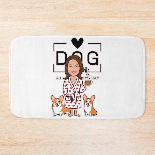 Item preview, Dog Mom All Day Every Day – Cozy Morning with a Welsh Corgi Pembroke designed and sold by GoodyPaws.