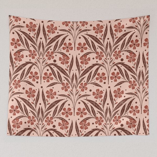 Item preview, Almond Blossom in Orange Peach designed and sold by kalaauniverse_art_studio.