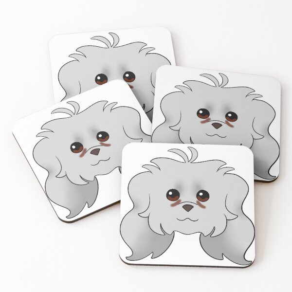 Item preview, Light Grey Maltipoo Long Ear Tear Stains designed and sold by OliRoseArt.