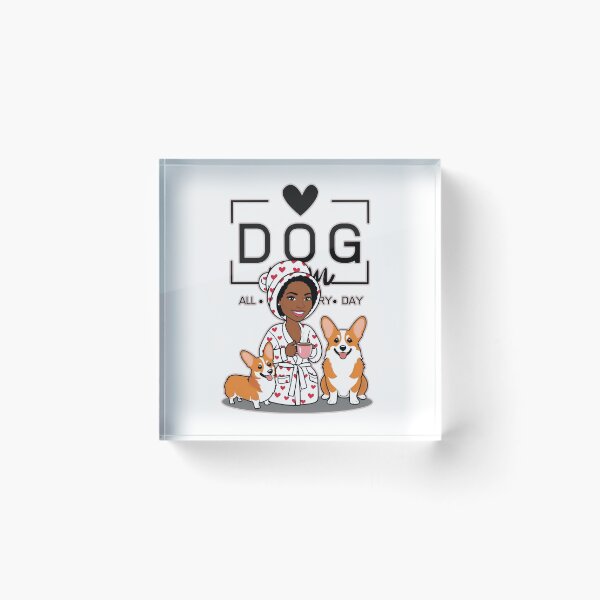 Item preview,  Dog Mom All Day Every Day – Cozy Morning with a Welsh Corgi Pembroke designed and sold by GoodyPaws.