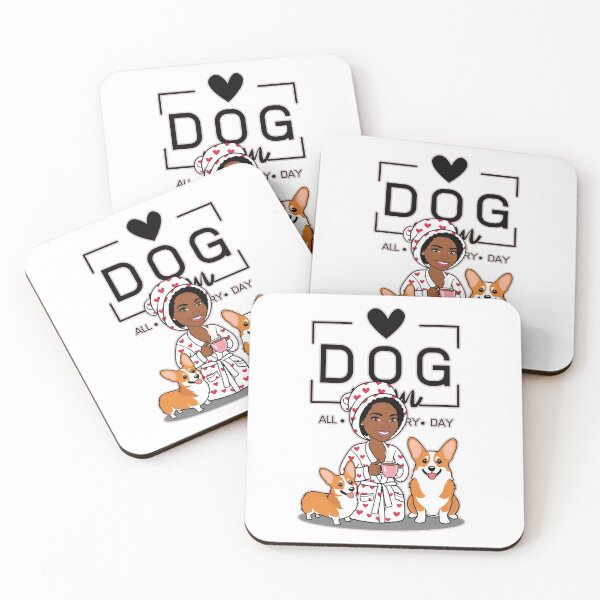 Item preview,  Dog Mom All Day Every Day – Cozy Morning with a Welsh Corgi Pembroke designed and sold by GoodyPaws.