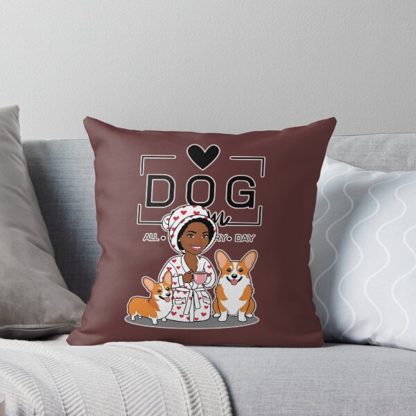 Item preview,  Dog Mom All Day Every Day – Cozy Morning with a Welsh Corgi Pembroke designed and sold by GoodyPaws.