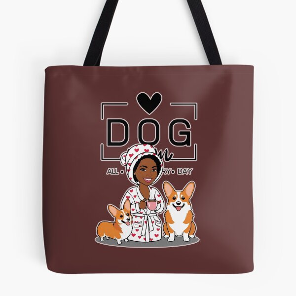 Item preview,  Dog Mom All Day Every Day – Cozy Morning with a Welsh Corgi Pembroke designed and sold by GoodyPaws.