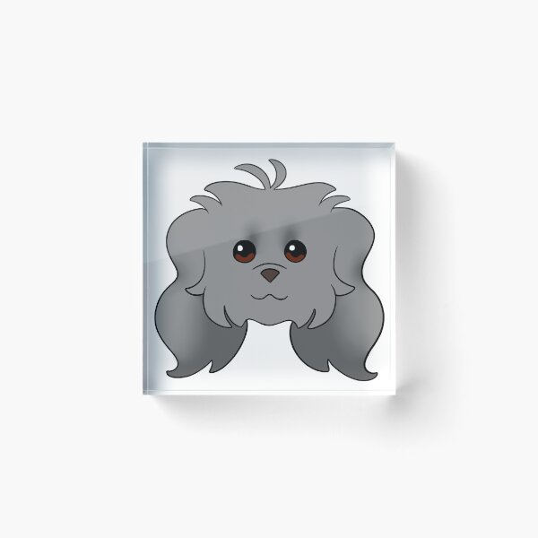 Item preview, Grey Maltipoo Long Ear designed and sold by OliRoseArt.