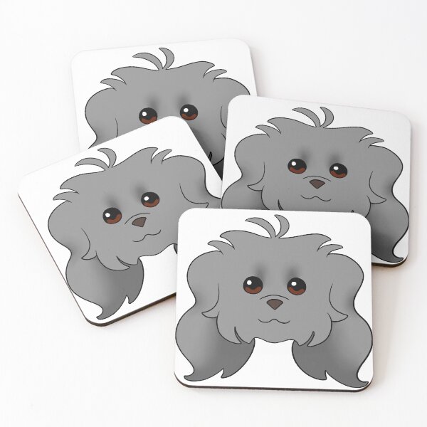 Item preview, Grey Maltipoo Long Ear designed and sold by OliRoseArt.