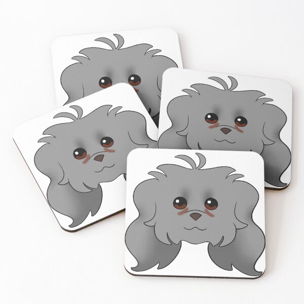 Item preview, Grey Maltipoo Long Ear Tear Stains designed and sold by OliRoseArt.