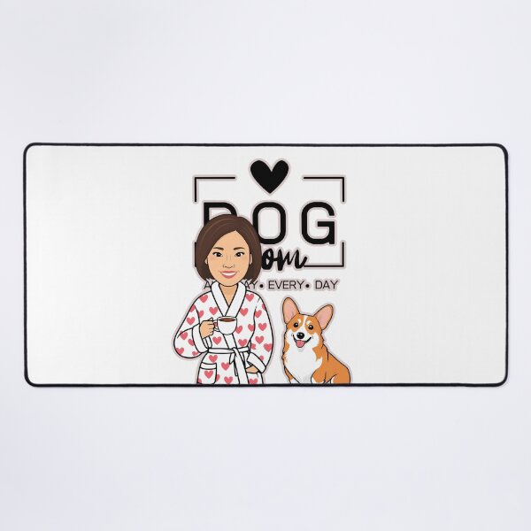 Item preview, Dog Mom All Day Every Day – Cozy Morning with a Welsh Corgi Pembroke designed and sold by GoodyPaws.