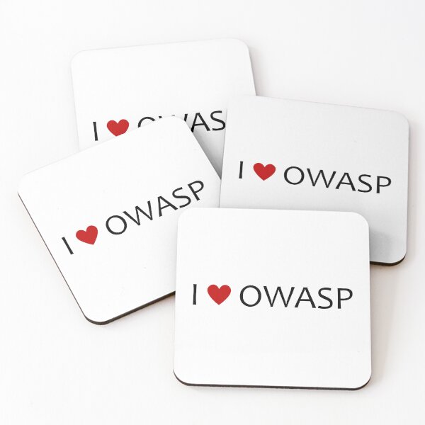 Item preview, I heart OWASP - cybersecurity cats (Light Background) designed and sold by cyberbcat.
