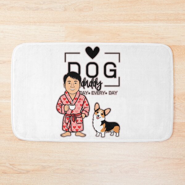 Item preview, Dog Dad All Day Every Day – Cozy Morning with a Welsh Corgi Pembroke designed and sold by GoodyPaws.