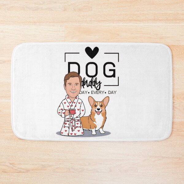 Item preview, Dog Dad All Day Every Day – Cozy Morning with a Welsh Corgi Pembroke designed and sold by GoodyPaws.