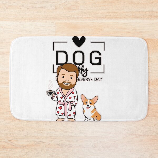 Item preview, Dog Dad All Day Every Day – Cozy Morning with a Welsh Corgi Pembroke designed and sold by GoodyPaws.