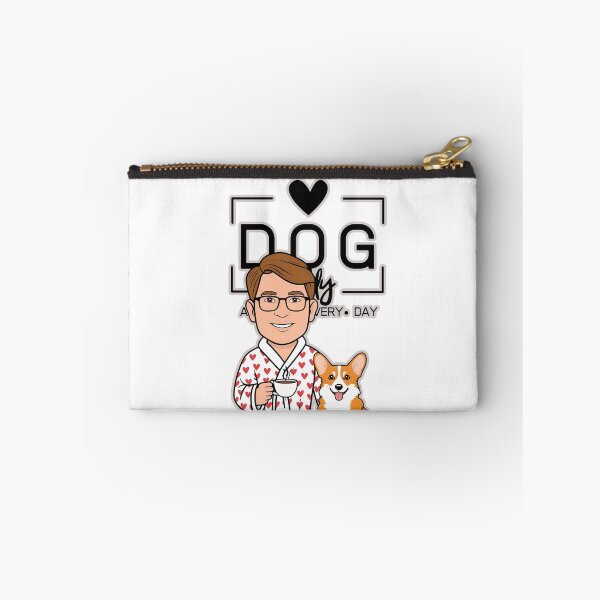 Item preview,  Dog Dad All Day Every Day – Cozy Morning with a Welsh Corgi Pembroke designed and sold by GoodyPaws.