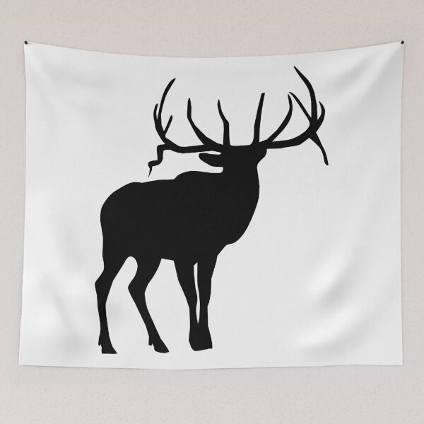 Item preview, Elk Wild Animal silhouette  designed and sold by MagnoliaLake.