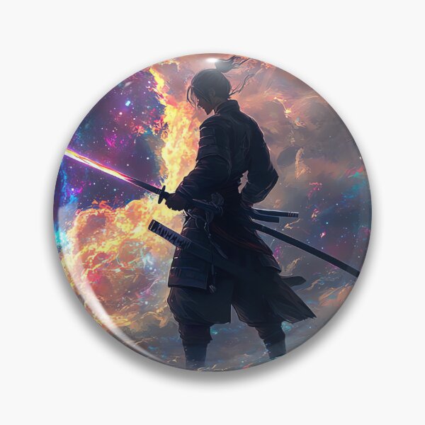 Item preview, Galactic Samurai – Guardian of the Cosmic Rift designed and sold by PixelReverb.