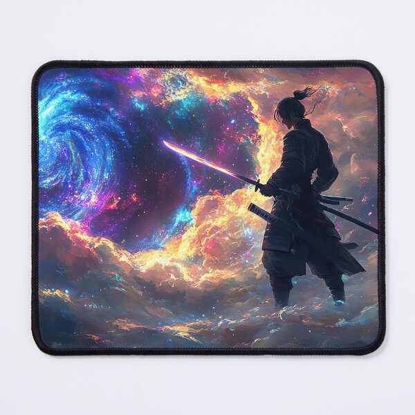 Item preview, Galactic Samurai – Guardian of the Cosmic Rift designed and sold by PixelReverb.