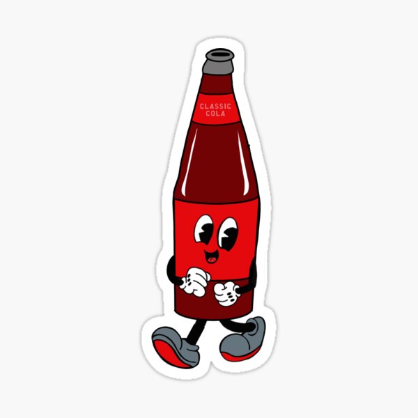 Happy soda bottle Sticker