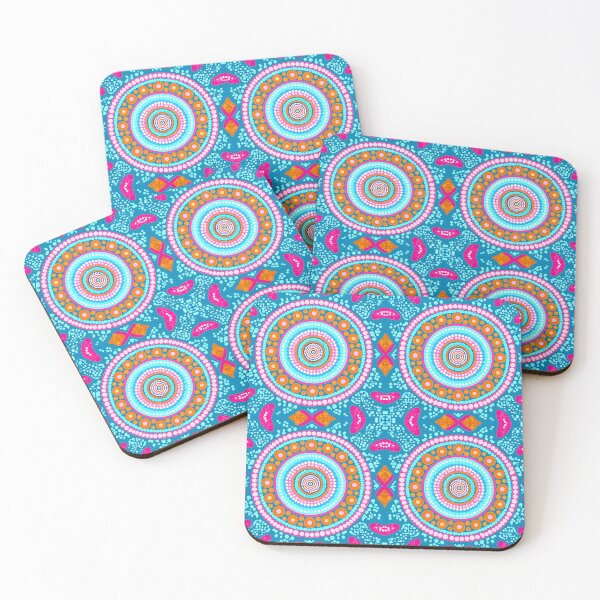 Item preview, Tribal Dot Art Pattern Colourful Aboriginal Inspired Circular Geometric Pattern Design designed and sold by Vibes To VIsual.