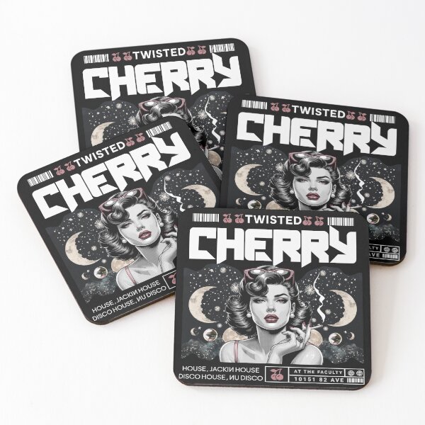 Item preview, TWISTED CHERRY  - Moon Vibe (White)  designed and sold by Discothreadz.