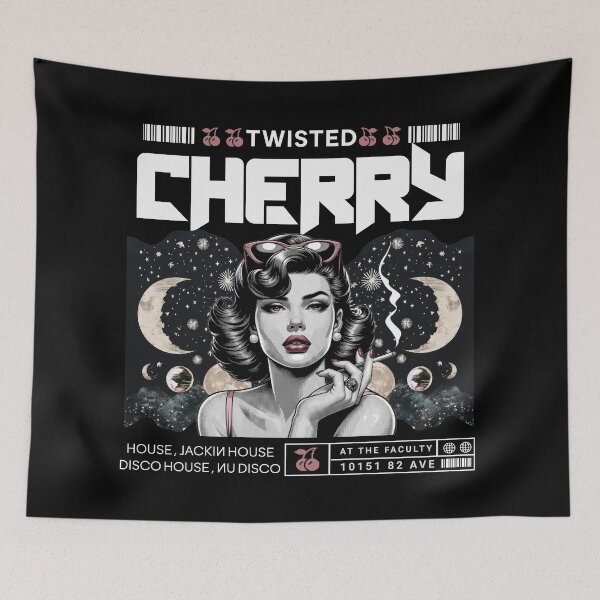 Item preview, TWISTED CHERRY  - Moon Vibe (White)  designed and sold by Discothreadz.