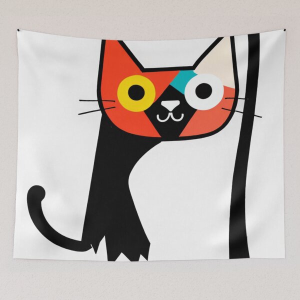 Item preview, Mystical Feline Elegance – Enchanting Cat Wall Art #4 designed and sold by MorningTrends.