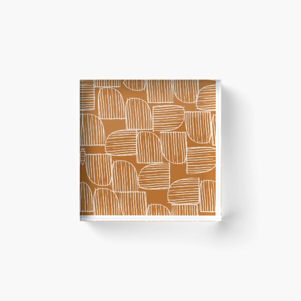 Item preview, Mid-Century Modern Cinnamon Brown Abstract Pattern designed and sold by DEC02.