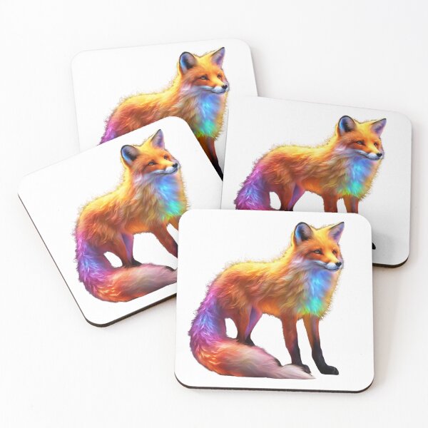 Item preview, The Luminous Fox – A Mystical Glow of Nature designed and sold by GloriousArtSKD.