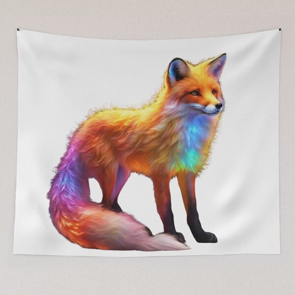 Item preview, The Luminous Fox – A Mystical Glow of Nature designed and sold by GloriousArtSKD.