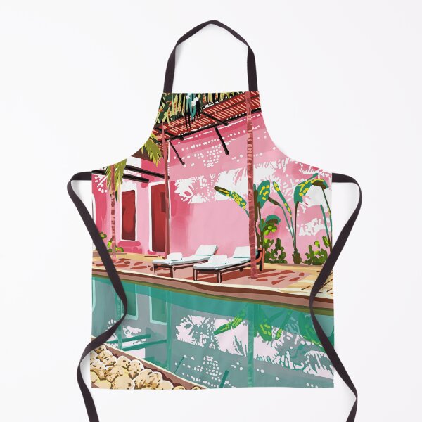 Item preview, Vacay Villa | Blush Pink Summer Architecture | Tropical Travel Building | Palm Bohemian Resort designed and sold by 83oranges.com.