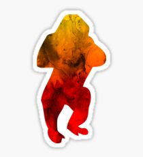 Gorillas-Funny Animals watercolor Tshirt Kids Gift Sticker
