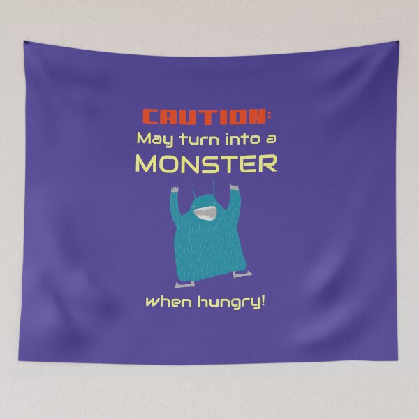 Item preview, Caution: May Turn Into A Monster When Hungry Kids Hangry designed and sold by HeavenlyHuesStudio.