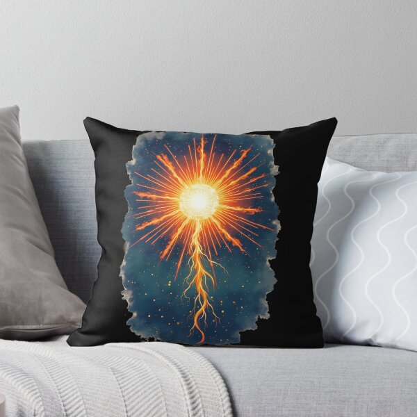 Item preview, Fiery Cosmic Sun – Mystical Solar Energy Artwork designed and sold by Thread-Verse.