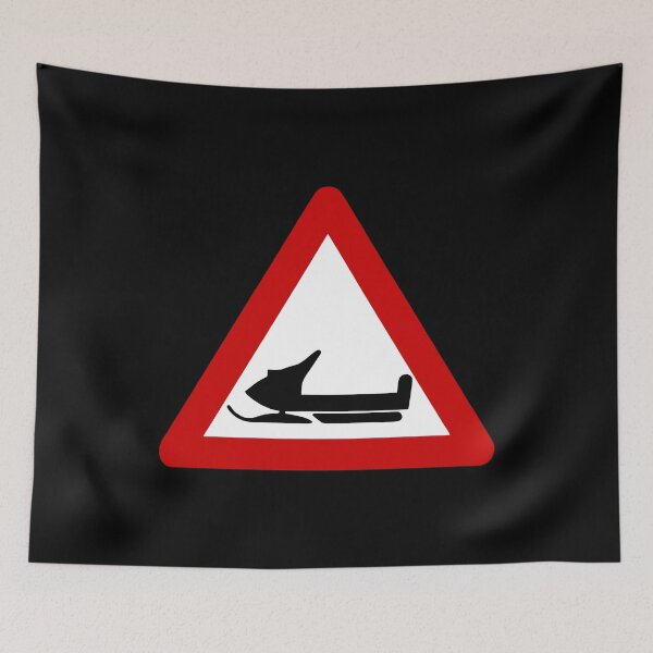 Item preview, Warning - Snowmobile Zone, designed and sold by dantixebiana.