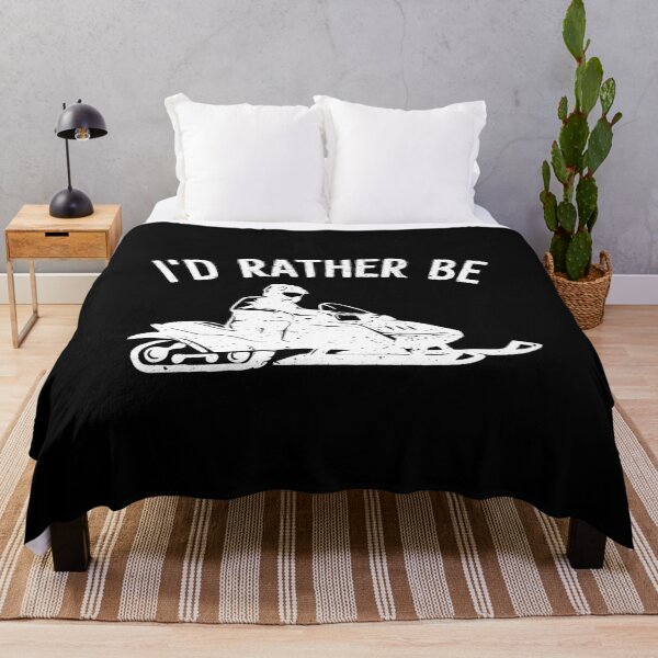 Item preview, I'd Rather Be Snowmobiling - Snowmobile Funny Gift designed and sold by dantixebiana.