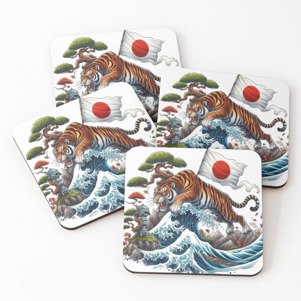 Item preview, Japanese Tiger, Japan art Japanese Tiger designed and sold by yunamaliskova.