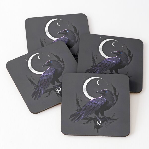 Item preview, Lunar Raven - Mystical Gothic Crow Art designed and sold by Nickyayee.