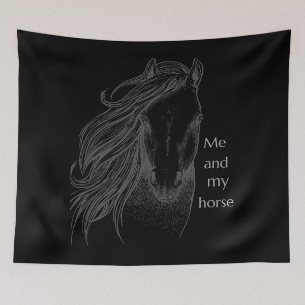 Item preview, Me and my horse for girl or boy who rides horses or hobby horse  designed and sold by MegiSmile.
