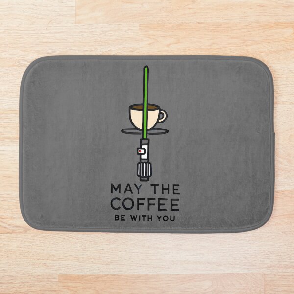 Aperçu de l'œuvre Que le café soit avec vous ☕⚔️ Édition verte créée et vendue par TSQ.