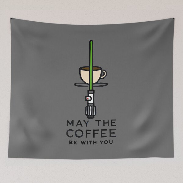 Item preview, May the Coffee Be With You ☕⚔️ Green Edition designed and sold by TSQ.