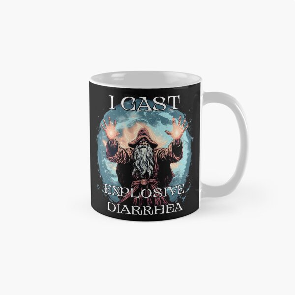 Item preview, I Cast Explosive Diarrhea - Funny Wizard Graphic designed and sold by ViraliDesigns.