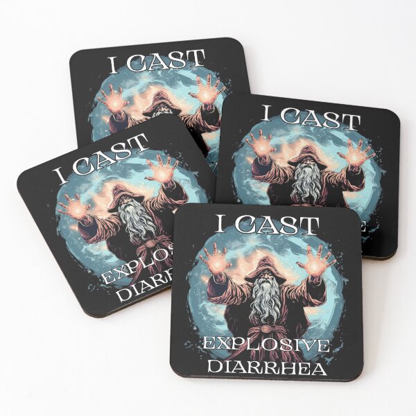 Item preview, I Cast Explosive Diarrhea - Funny Wizard Graphic designed and sold by ViraliDesigns.