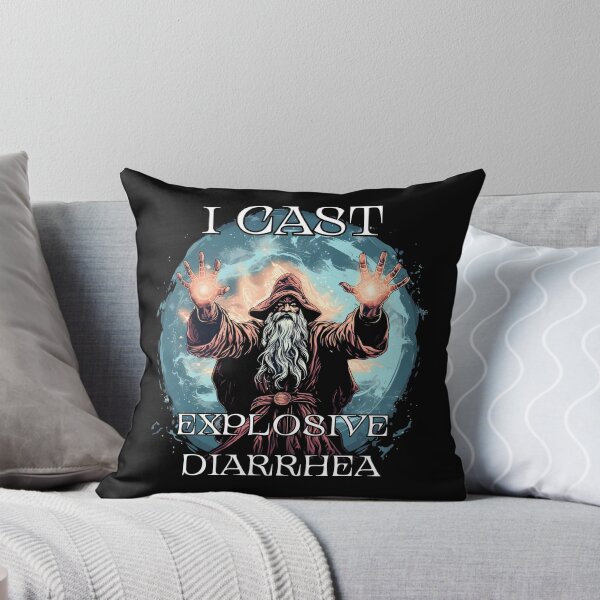 Item preview, I Cast Explosive Diarrhea - Funny Wizard Graphic designed and sold by ViraliDesigns.